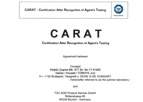 TÜV SÜD CARAT Megállapodás